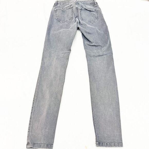 Maje H14 Agripine Charcoal Gray Slim Fit Denim Skinny Jeans Size 36 US 24 - Picture 3 of 9